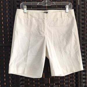 J. Crew Textured White Shorts